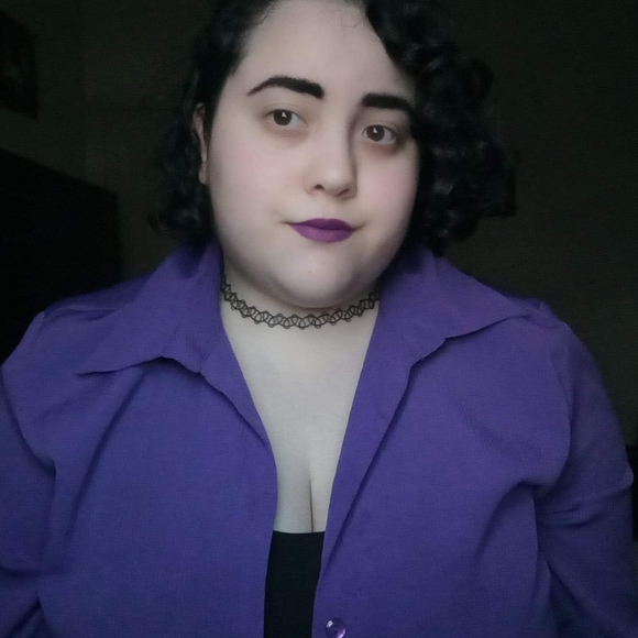 πPurple top size large / casual - Picture 3 of 7